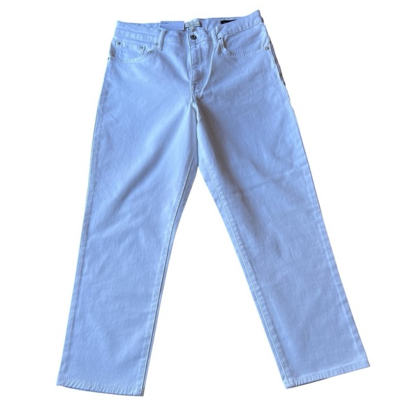 Ella Moss White High Rise Slim Straight Ankle Jeans Size 10/30 - Picture 1 of 12